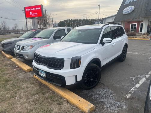 Glacial White Pearl 2025 Kia Telluride EX X-Line