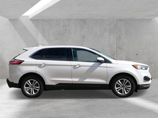 White Platinum Clearcoat Metallic 2019 Ford Edge SEL