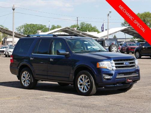 Blue 2017 Ford Expedition Limited