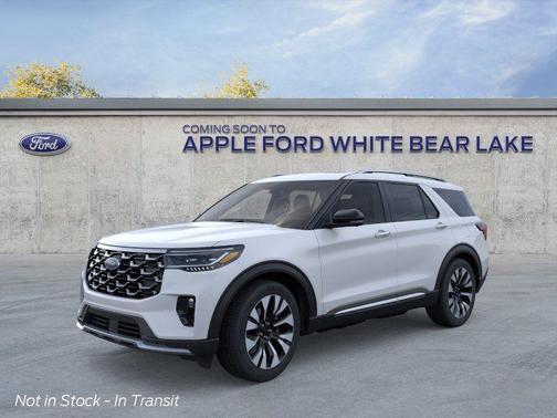 White 2026 Ford Explorer Platinum