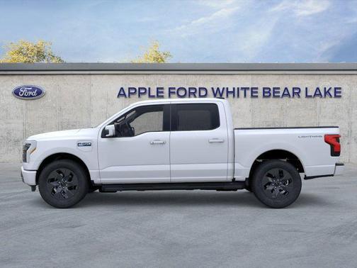 White Metallic 2025 Ford F-150 Lightning LARIAT
