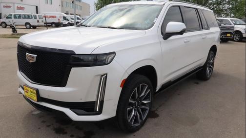 Crystal White Tricoat 2021 Cadillac Escalade ESV Sport Platinum