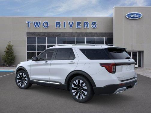 Space White Metallic 2026 Ford Explorer Platinum