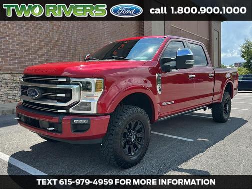 Rapid Red Metallic Tinted Clearcoat 2022 Ford F-250 Platinum