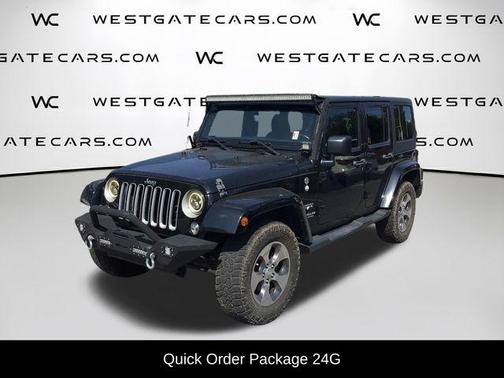 Black Clearcoat 2016 Jeep Wrangler Unlimited Sahara