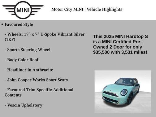 2025 MINI Hardtop Cooper S