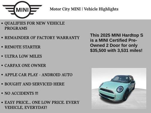 2025 MINI Hardtop Cooper S