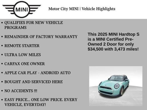 2025 MINI Hardtop Cooper S