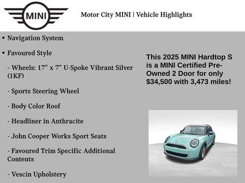 2025 MINI Hardtop Cooper S
