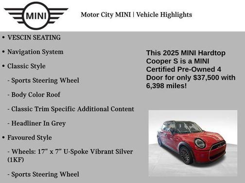 2025 MINI Hardtop Cooper S