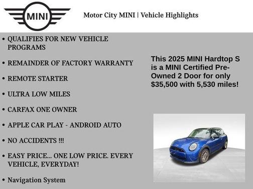 2025 MINI Hardtop Cooper S