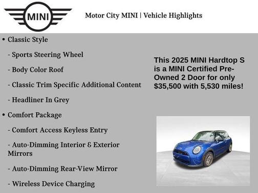 2025 MINI Hardtop Cooper S