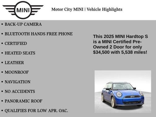 2025 MINI Hardtop Cooper S