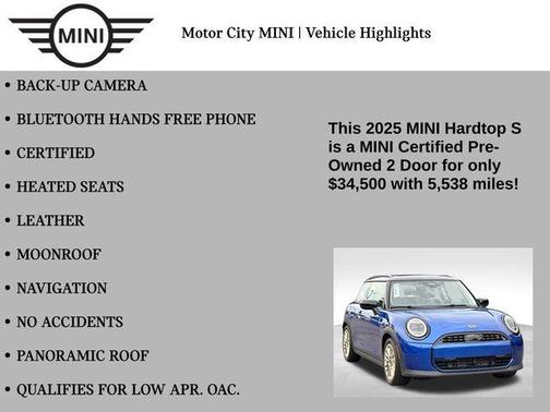 2025 MINI Hardtop Cooper S