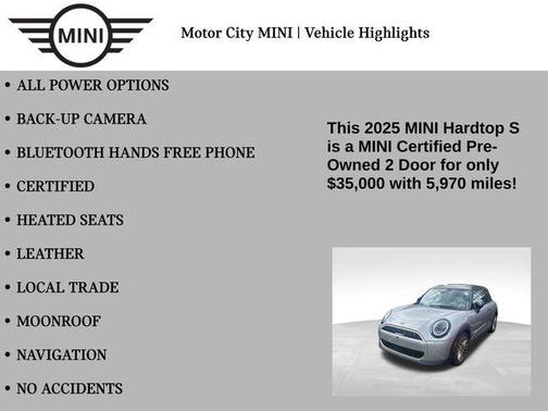 2025 MINI Hardtop Cooper S