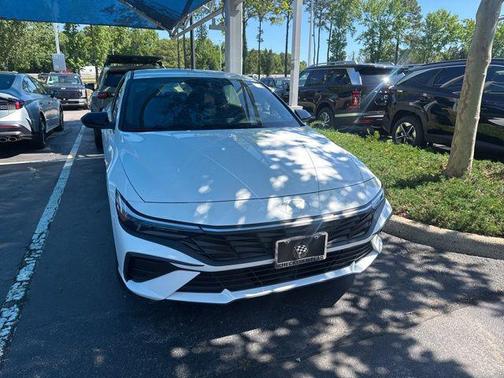Serenity White 2025 Hyundai ELANTRA HEV SEL Sport