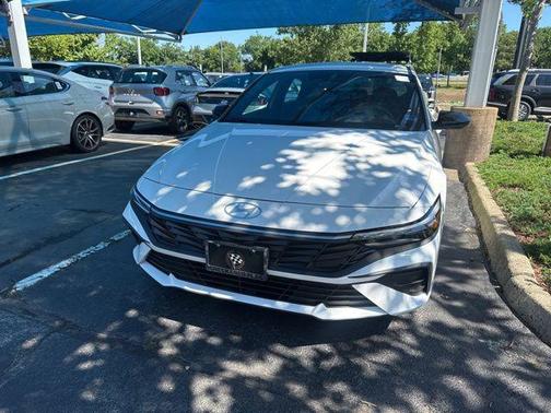 Serenity White 2025 Hyundai ELANTRA HEV SEL Sport