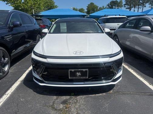 Serenity White 2025 Hyundai SONATA Hybrid Limited