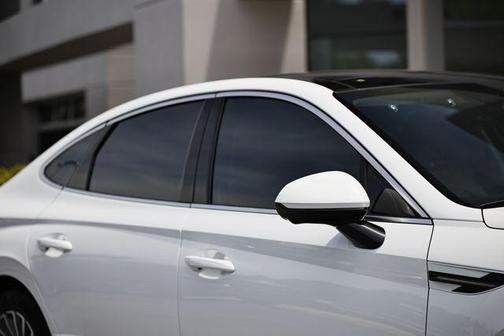 Serenity White 2025 Hyundai SONATA Hybrid Limited
