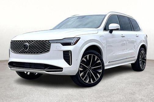 Crystal White Pearl 2026 Volvo XC90 Plug-In Hybrid T8 Plus 7-Seater