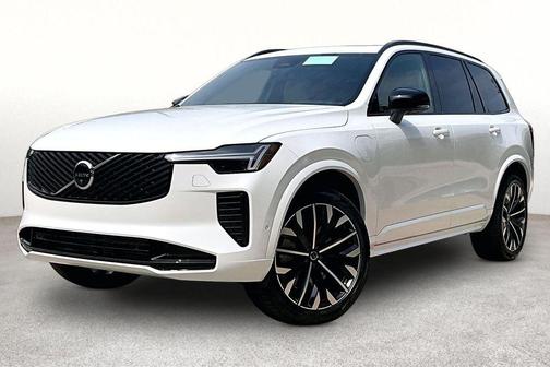 Crystal White Pearl 2026 Volvo XC90 Plug-In Hybrid T8 Ultra Dark Theme 6-Seater