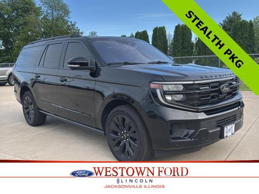 Agate Black Metallic 2025 Ford Expedition Max Platinum