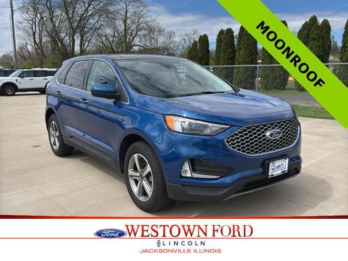 Atlas Blue Metallic 2024 Ford Edge SEL