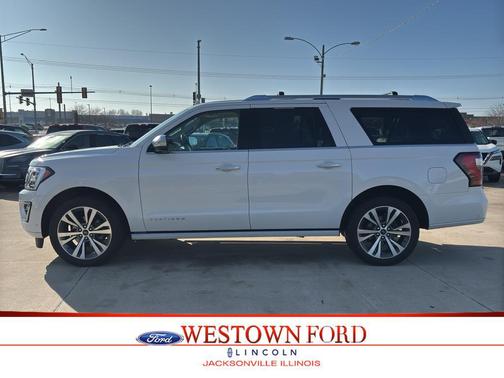 Star White Metallic Tri-Coat 2021 Ford Expedition Max Platinum