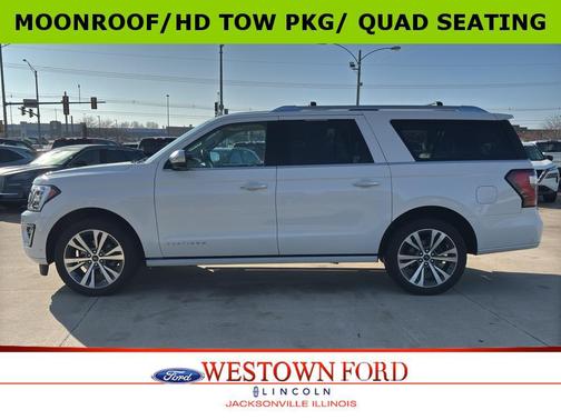 Star White Metallic Tri-Coat 2021 Ford Expedition Max Platinum