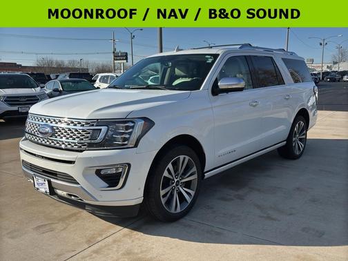 Star White Metallic Tri-Coat 2021 Ford Expedition Max Platinum