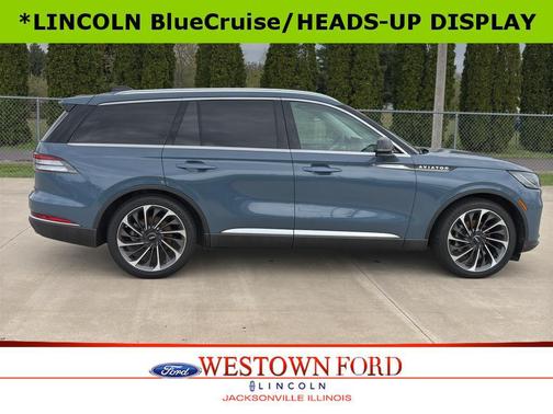 Whisper Blue Metallic Clearcoat 2025 Lincoln Aviator Reserve AWD