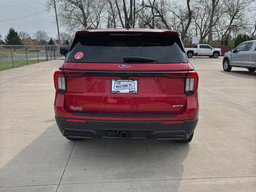 Rapid Red Metallic Tinted Clearcoat 2026 Ford Explorer ST-Line
