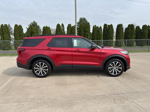 Rapid Red Metallic Tinted Clearcoat 2026 Ford Explorer ST-Line