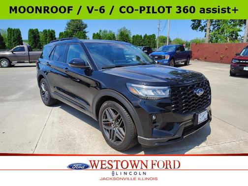Agate Black Metallic 2025 Ford Explorer ST
