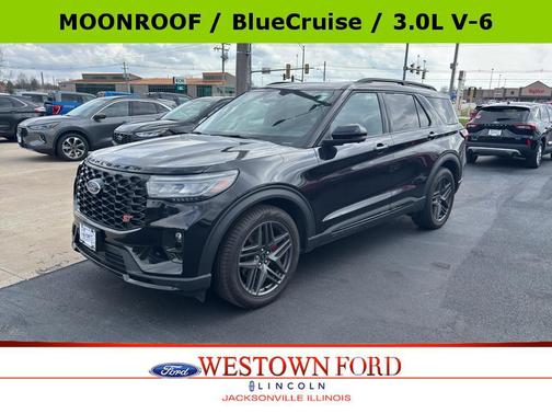 Agate Black Metallic 2025 Ford Explorer ST