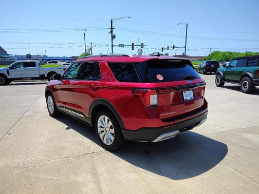 Rapid Red Metallic Tinted Clearcoat 2025 Ford Explorer Platinum