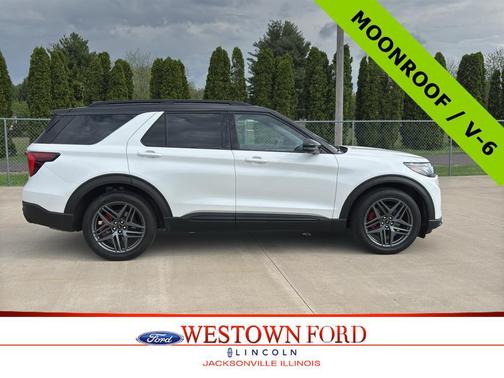 Star White Metallic Tri-Coat 2025 Ford Explorer ST
