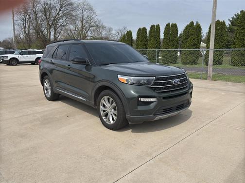 Forged Green Metallic 2023 Ford Explorer XLT