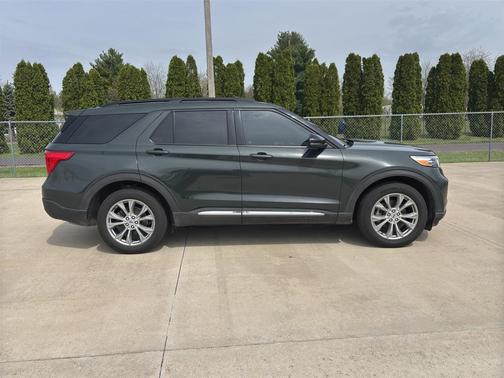 Forged Green Metallic 2023 Ford Explorer XLT