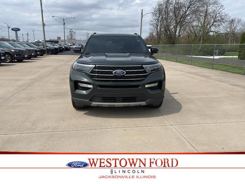 Forged Green Metallic 2023 Ford Explorer XLT