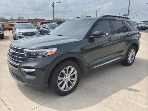 Forged Green Metallic 2023 Ford Explorer XLT