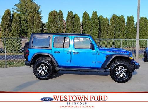 Hydro Blue Pearlcoat 2022 Jeep Wrangler Unlimited Rubicon