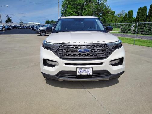 Star White Metallic Tri-Coat 2023 Ford Explorer XLT