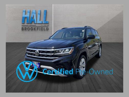 Deep Black Pearl Effect 2023 Volkswagen Atlas 3.6L SE w/Technology