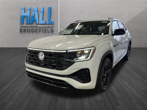 Opal White Pearl 2026 Volkswagen Atlas Cross Sport 2.0T SEL R-Line Black
