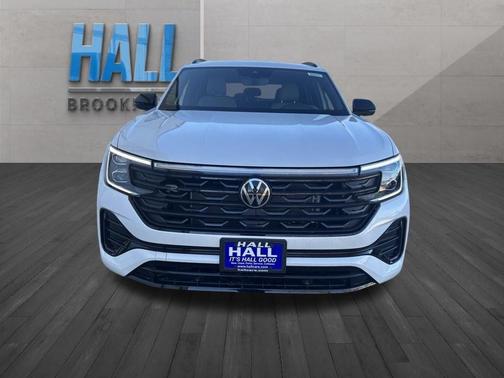 Opal White Pearl 2026 Volkswagen Atlas Cross Sport 2.0T SEL R-Line Black