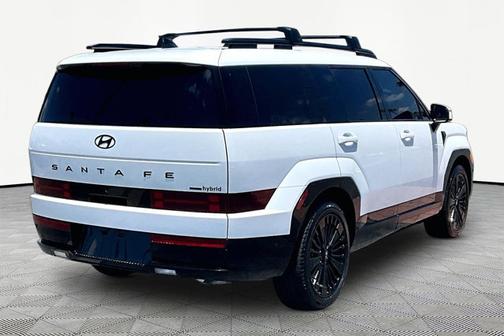 White 2025 Hyundai SANTA FE HEV Calligraphy