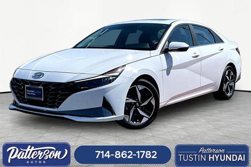 White 2023 Hyundai ELANTRA HEV Limited