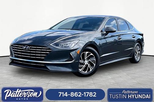 Gray 2023 Hyundai SONATA Hybrid Blue