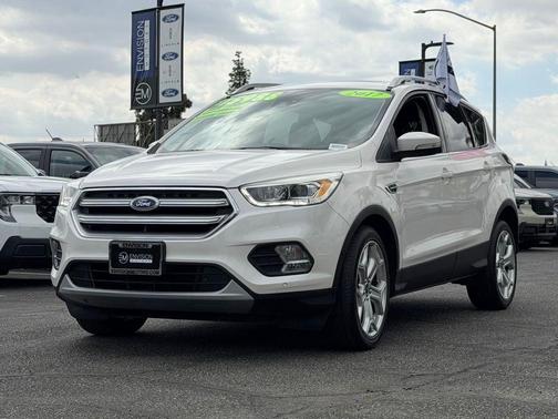 White Platinum 2017 Ford Escape Titanium